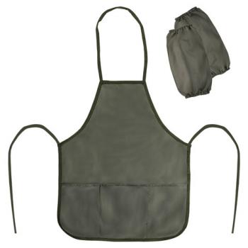 Фартук с нарукавниками для уроков труда ПИФАГОР, стандарт, 44х55 см, хаки, 271095 - Премиум Сервис