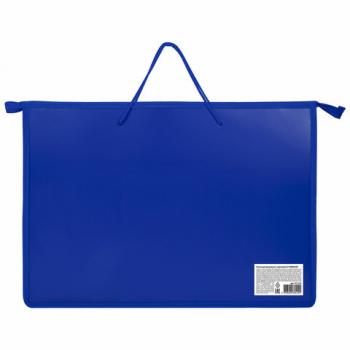 Папка для рисунков и чертежей ПИФАГОР А3, пластик, синяя, 271134 - Премиум Сервис