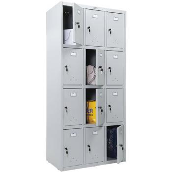 Шкаф металлический для сумок ПРАКТИК "LS-34" двенадцатисекционный, 1830х850х500 мм, 44 кг, разборный - Премиум Сервис