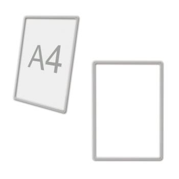 Рамка POS для ценников, рекламы и объявлений А4, ПРОЗРАЧНАЯ, без защитного экрана, 290702 - Премиум Сервис
