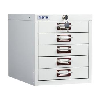 Шкаф металлический для документов ПРАКТИК "MDC-A4/315/5", 5 ящиков, 314х277х405 мм, собранный - Премиум Сервис