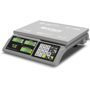 Весы торговые MERTECH M-ER 326AC-15.2 LCD (0,04-15 кг), дискретность 5 г, платформа 325x230 мм, без стойки, 3040 - Премиум Сервис