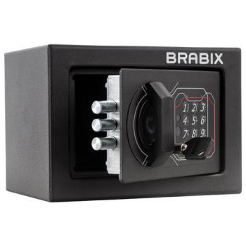 Сейф мебельный BRABIX "SF-140EL", 140х195х140 мм, электронный замок, черный, 291141, S103BR210214 - Премиум Сервис