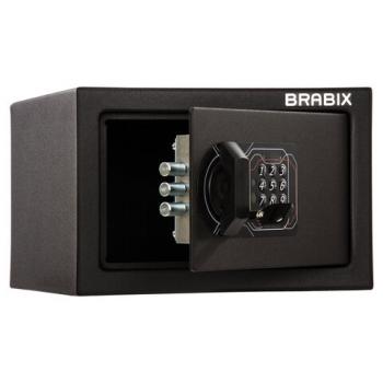 Сейф мебельный BRABIX "SF-170EL", 170х260х230 мм, электронный замок, черный, 291143, S103BR210614 - Премиум Сервис