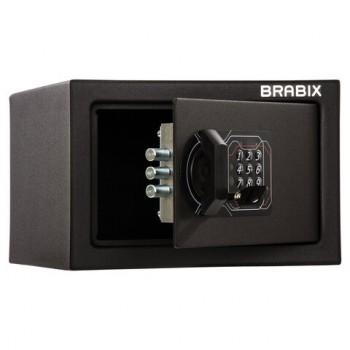 Сейф мебельный BRABIX "SF-170EL", 170х260х230 мм, электронный замок, черный, 291143, S103BR210614 - Премиум Сервис