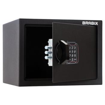 Сейф мебельный BRABIX "SF-230EL", 230х310х250 мм, электронный замок, черный, 291147, S103BR211614 - Премиум Сервис