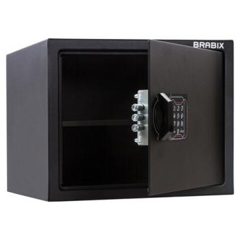 Сейф мебельный BRABIX "SF-280EL", 280х350х300 мм, электронный замок, черный, 291149, S103BR212414 - Премиум Сервис