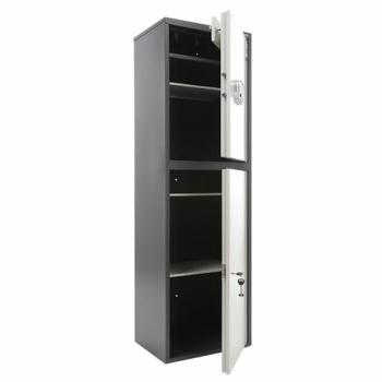 Шкаф металлический для документов AIKO "SL-150/2ТEL" ГРАФИТ, 1490х460х340 мм, 36 кг, S10799152902 - Премиум Сервис