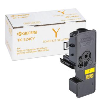 Тонер-картридж KYOCERA (TK-5240Y) P5026cdn/w/M5526cdn/w, ресурс 3000 стр., цвет желтый, оригинальный, 1T02R7ANL0 - Премиум Сервис