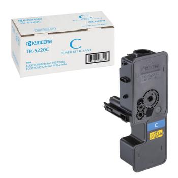 Тонер-картридж KYOCERA (TK-5220C) ECOSYS P5021cdn/cdw/M5521cdn/cdw, голубой, ресурс 1200 стр., оригинальный, 1T02R9CNL1 - Премиум Сервис