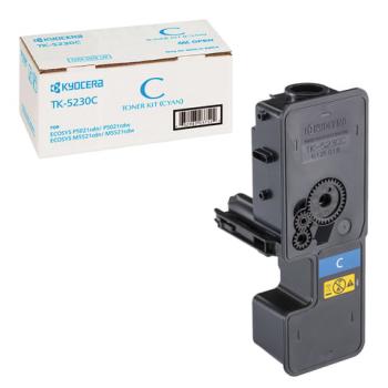Тонер-картридж KYOCERA (TK-5230C) ECOSYS P5021cdn/cdw/M5521cdn/cdw, голубой, ресурс 2200 стр., оригинальный, 1T02R9CNL0 - Премиум Сервис