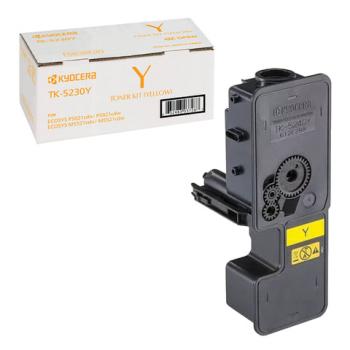 Тонер-картридж KYOCERA (TK-5230Y) ECOSYS P5021cdn/cdw/M5521cdn/cdw, желтый, ресурс 2200 стр., оригинальный, 1T02R9ANL0 - Премиум Сервис