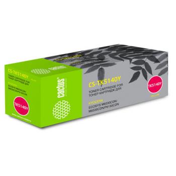 Тонер-картридж CACTUS (CS-TK5140Y) для KYOCERA Ecosys M6030cdn/M6530cdn, желтый, ресурс 5000 стр. - Премиум Сервис