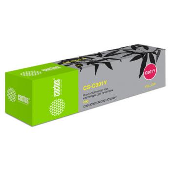 Тонер-картридж CACTUS (CS-O301Y) для OKI C301/321, желтый, ресурс 1500 стр. - Премиум Сервис