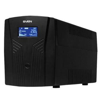 Источник бесперебойного питания SVEN Pro 1500, 1500VA (900W), 3 евророзетки, 2 розетки RJ45, SV-013875 - Премиум Сервис