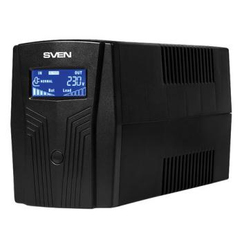 Источник бесперебойного питания SVEN Pro 650, 650VA (390W), 2 евророзетки, 2 розетки RJ45, SV-013844 - Премиум Сервис