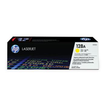 Картридж лазерный HP (CE322A) CLJ CM1415FN/FNW/CP1525N/NW, №128A, желтый, оригинальный, ресурс 1300 страниц - Премиум Сервис