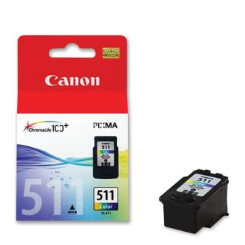 Картридж струйный CANON (CL-511) Pixma MP240/MP260/MP480, цветной, оригинальный, ресурс 244 стр., 2972B007 - Премиум Сервис