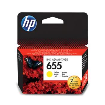 Картридж струйный HP (CZ112AE) Deskjet Ink Advantage 3525/5525/4515/4525 №655, желтый, оригинальный - Премиум Сервис