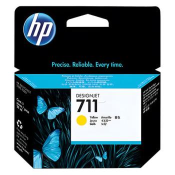 Картридж струйный для плоттера HP (CZ132A) DesignJet T120/T520, №711, желтый, оригинальный - Премиум Сервис
