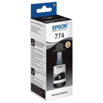 Чернила EPSON 774 (T7741) для СНПЧ Epson M100/M105/M200, черные, ОРИГИНАЛЬНЫЕ, C13T77414A - Премиум Сервис