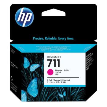 Картридж струйный для плоттера HP (CZ135A) Designjet T120/520, №711, пурпурный, КОМПЛЕКТ 3 шт. х 29 мл, оригинальный - Премиум Сервис