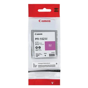 Картридж струйный CANON (PFI-102M) iPF500/510/F600/605/610/650/655/700/710/720, пурпурный, оригинальный, 130 мл, 0897B001 - Премиум Сервис