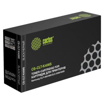 Картридж лазерный CACTUS (CS-CLT-K406S) для SAMSUNG CLP-365/365W, черный, ресурс 1500 стр. - Премиум Сервис