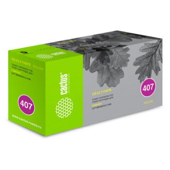 Картридж лазерный CACTUS (CS-CLT-Y407S) для SAMSUNG CLP-320/325/N, желтый, ресурс 1000 стр. - Премиум Сервис
