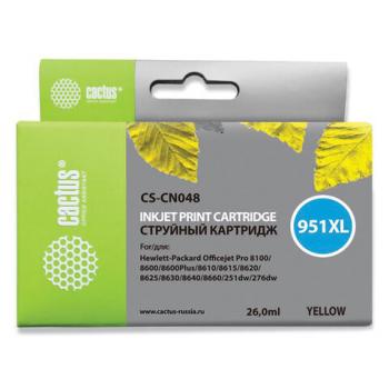 Картридж струйный CACTUS (CS-CN048) для HP OfficeJet 8100/ 8600, желтый - Премиум Сервис