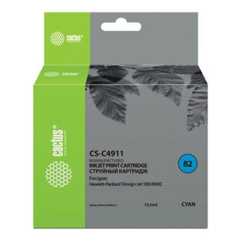 Картридж струйный CACTUS (CS-C4911) для плоттеров HP DesignJet 500/510/800, голубой - Премиум Сервис