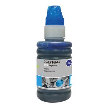 Чернила CACTUS (CS-EPT6642) для СНПЧ EPSON L100/L110/L200/L210/L300, голубые 0,1 л - Премиум Сервис