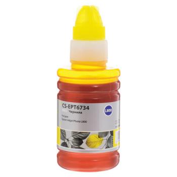 Чернила CACTUS (CS-EPT6734) для СНПЧ EPSON L800/L810/L850/L1800, желтые, 0,1 л - Премиум Сервис