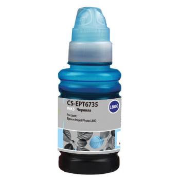 Чернила CACTUS (CS-EPT6735) для СНПЧ EPSON L800/L810/L850/L1800, светло-голубые, 0,1 л - Премиум Сервис