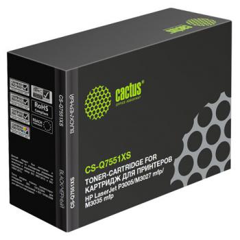 Картридж лазерный CACTUS (CS-Q7551XS) для HP LaserJet М3035/3027/P3005, ресурс 13000 страниц - Премиум Сервис