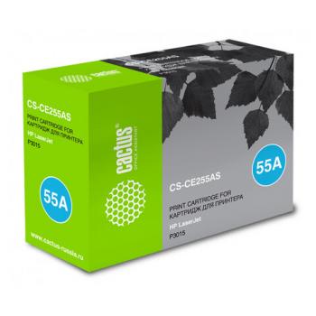 Картридж лазерный CACTUS (CS-CE255AS) для HP LaserJet P3015d/P3015dn/P3015x, ресурс 6000 страниц - Премиум Сервис