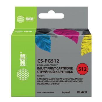 Картридж струйный CACTUS (CS-PG512) для CANON Pixma MP240, черный - Премиум Сервис