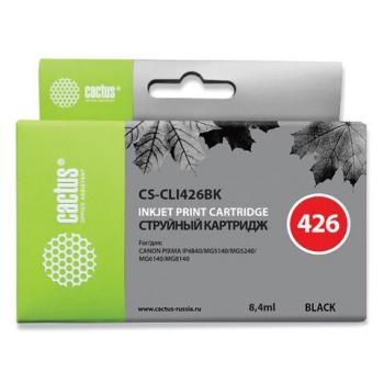 Картридж струйный CACTUS (CS-CLI426BK) для CANON Pixma MG5140/MG5240/MG6140/MG8140, черный - Премиум Сервис