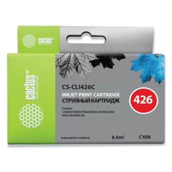Картридж струйный CACTUS (CS-CLI426C) для CANON Pixma MG5140/MG5240/MG6140/MG8140, голубой - Премиум Сервис