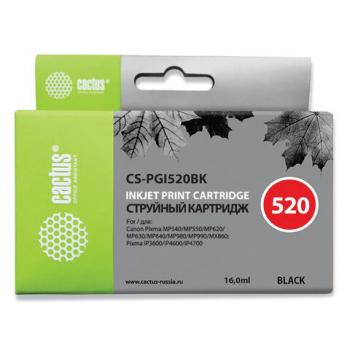 Картридж струйный CACTUS (CS-PGI520BK) для CANON Pixma MP540/630/980, черный - Премиум Сервис