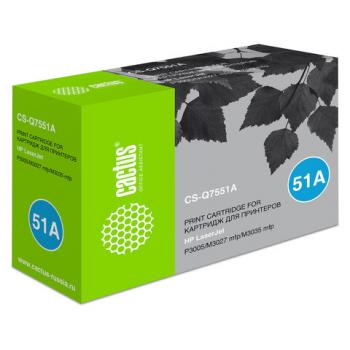 Картридж лазерный CACTUS (CS-Q7551A) для HP LaserJet M3035/3027/P3005, ресурс 6500 стр. - Премиум Сервис