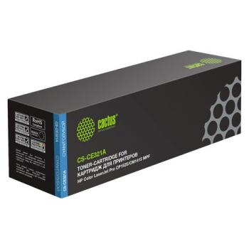 Картридж лазерный CACTUS (CS-CE321A) для HP LaserJet M1415FN/FNW/CP1525N, голубой, ресурс 1300 стр. - Премиум Сервис
