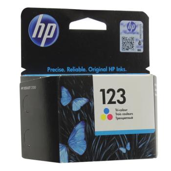 Картридж струйный HP (F6V16AE) Deskjet 2130, №123, цветной, оригинальный, ресурс 100 стр. - Премиум Сервис