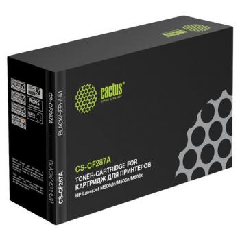 Картридж лазерный CACTUS (CS-CF287A) для HP LaserJet M506dn/M506x/M527dn, ресурс 9000 стр. - Премиум Сервис