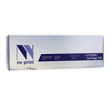 Картридж лазерный NV PRINT (NV-718BK) для CANON LBP7200Cdn/MF8330Cdn/8350Cdn, черный, ресурс 3400 стр., NV-CC530A/718Bk - Премиум Сервис