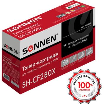 Картридж лазерный SONNEN (SH-CF280X) для HP LaserJet Pro M401/M425, ВЫСШЕЕ КАЧЕСТВО, ресурс 6500 стр., 362438 - Премиум Сервис