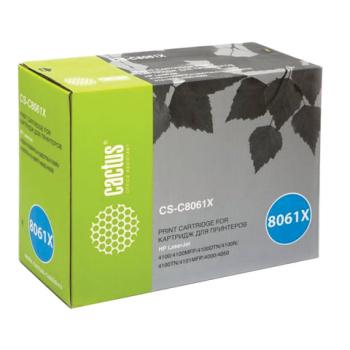 Картридж лазерный CACTUS (CS-C8061X) для HP LaserJet 4100/4100N/4100DTN/4100mfp, ресурс 10000 стр., CS-C8061XR - Премиум Сервис