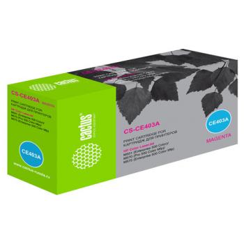 Картридж лазерный CACTUS (CS-CE403A) для HP LaserJet Pro M570dn/M570dw, пурпурный, ресурс 6000 стр. - Премиум Сервис