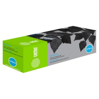 Картридж лазерный CACTUS (CS-CF401A) для HP LaserJet Pro M277n/dw/M252n, голубой, ресурс 1400 стр. - Премиум Сервис