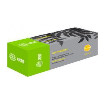 Картридж лазерный CACTUS (CS-PH6000Y) для XEROX Phaser 6000/6010N, желтый, ресурс 1000 стр. - Премиум Сервис